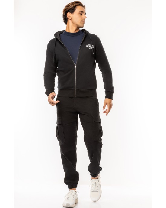 Ζακέτα Jack n Jones μαύρη ΦΟΥΤΕΡ
