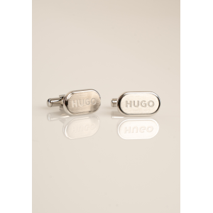 Μανικετόκουμπο Hugo ασημί