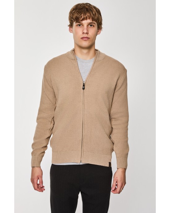 Ζακέτα Πλεκτή Artisti Italiani μπεζ ΠΛΕΚΤΕΣ