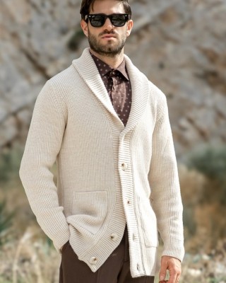 Ζακέτα Vittorio μπεζ