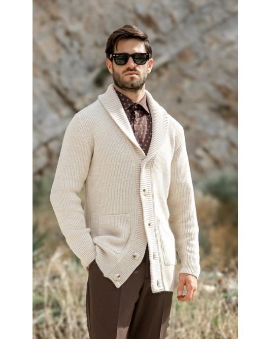 Ζακέτα Vittorio μπεζ ΠΛΕΚΤΕΣ