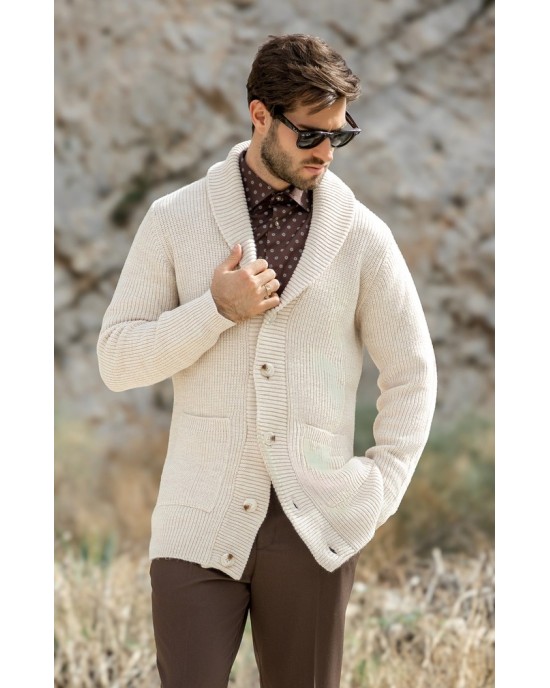 Ζακέτα Vittorio μπεζ ΠΛΕΚΤΕΣ