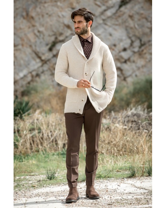 Ζακέτα Vittorio μπεζ ΠΛΕΚΤΕΣ