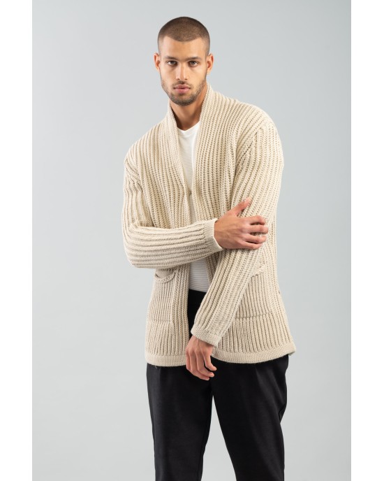 Ζακέτα Vittorio μπεζ ΠΛΕΚΤΕΣ