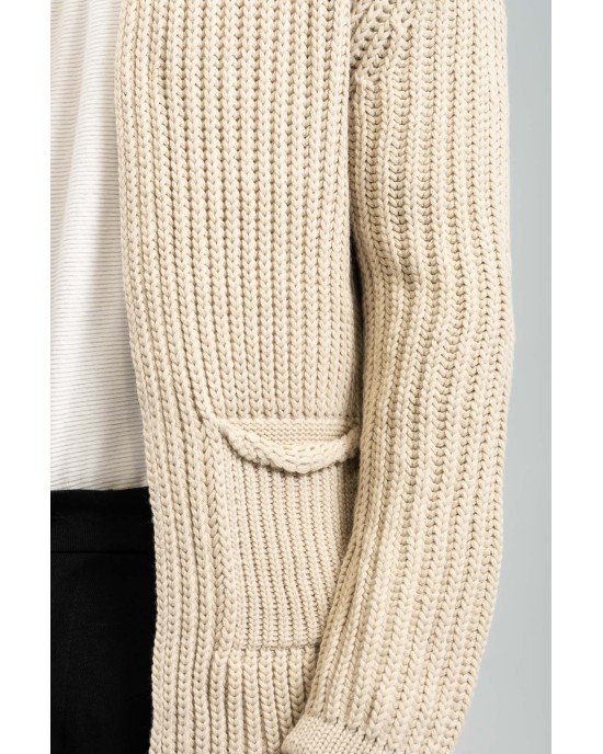 Ζακέτα Vittorio μπεζ ΠΛΕΚΤΕΣ