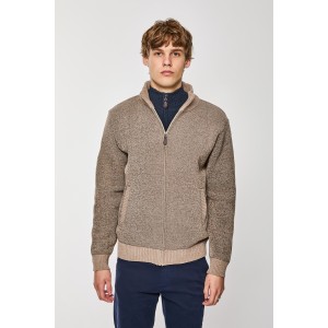 Ζακέτα πλεκτή Lexton μπεζ