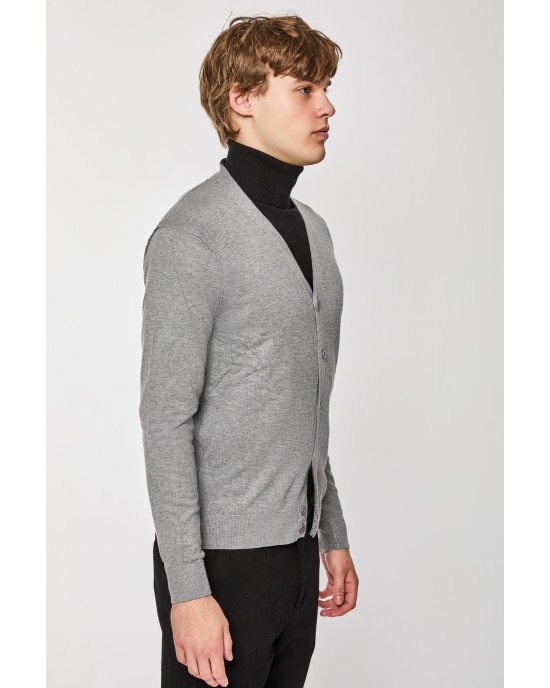 Ζακέτα Πλεκτή Over/D γκρι ΠΛΕΚΤΕΣ