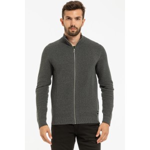 Ζακέτα Jack n Jones γκρι σκούρο Ζακέτα Jack n Jones γκρι σκούρο