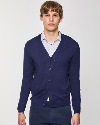 Ζακέτα Πλεκτή Over/D μπλε