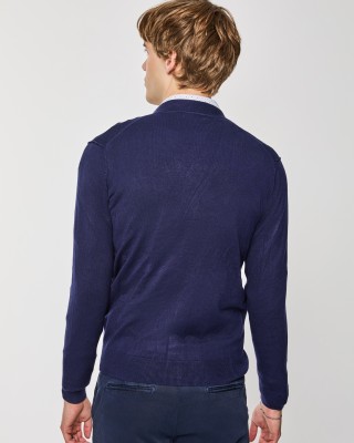 Ζακέτα Πλεκτή Over/D μπλε