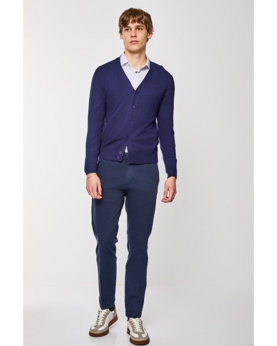 Ζακέτα Πλεκτή Over/D μπλε ΠΛΕΚΤΕΣ