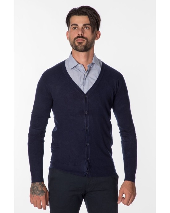 Ζακέτα πλεκτή Μπλε