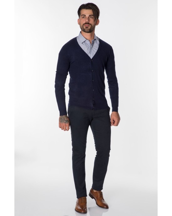 Ζακέτα πλεκτή Μπλε