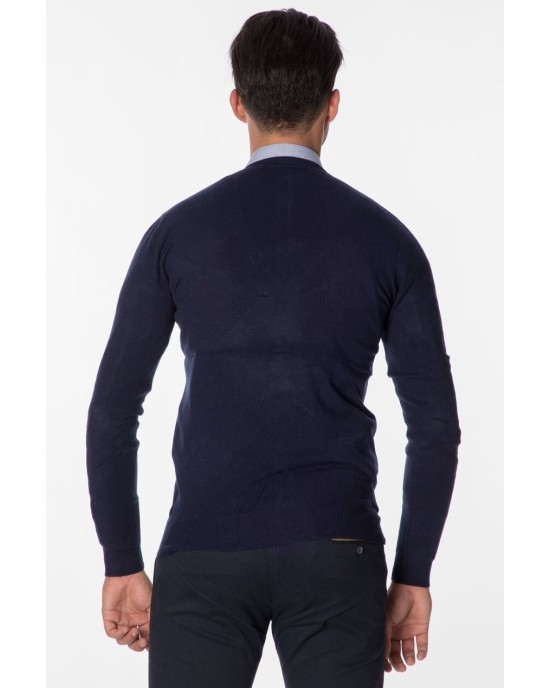 Ζακέτα πλεκτή Μπλε