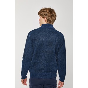 Ζακέτα πλεκτή Lexton μπλέ