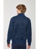Ζακέτα πλεκτή Lexton μπλέ ΠΛΕΚΤΕΣ