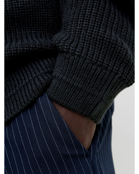 Ζακέτα Jack n Jones μπλε ΠΛΕΚΤΕΣ