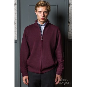 Ζακέτα πλεκτή Lexton μπορντό