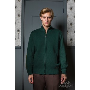 Ζακέτα πλεκτή Lexton πρασινή