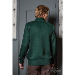 Ζακέτα πλεκτή Lexton πρασινή