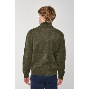 Ζακέτα πλεκτή Lexton πράσινη