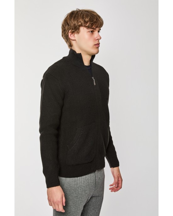 Ζακέτα Πλεκτή Artisti Italiani μαύρη ΠΛΕΚΤΕΣ