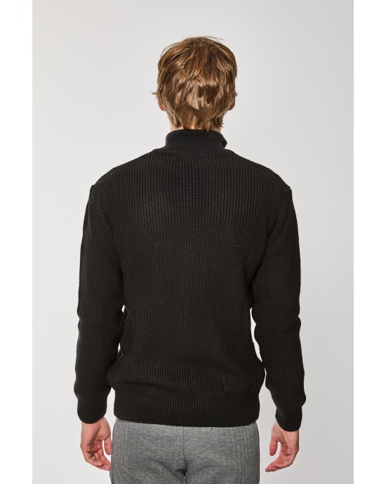 Ζακέτα Πλεκτή Artisti Italiani μαύρη ΠΛΕΚΤΕΣ