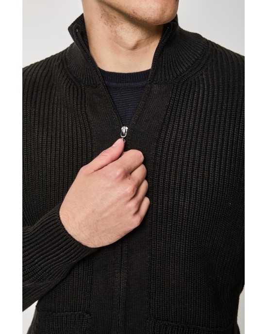 Ζακέτα Πλεκτή Artisti Italiani μαύρη ΠΛΕΚΤΕΣ