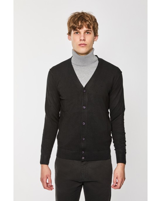 Ζακέτα Πλεκτή Over/D μαύρη ΠΛΕΚΤΕΣ