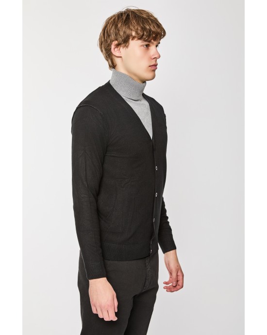 Ζακέτα Πλεκτή Over/D μαύρη ΠΛΕΚΤΕΣ