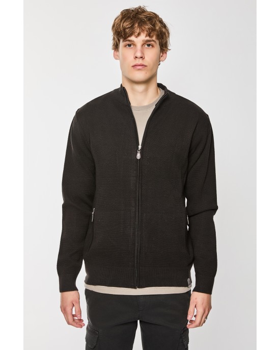 Ζακέτα Πλεκτή Artisti Italiani μαύρη ΠΛΕΚΤΕΣ