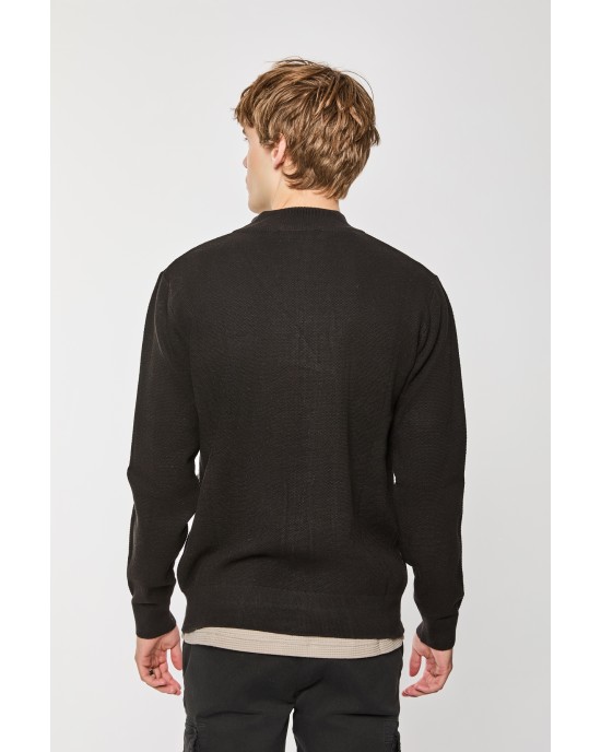 Ζακέτα Πλεκτή Artisti Italiani μαύρη ΠΛΕΚΤΕΣ