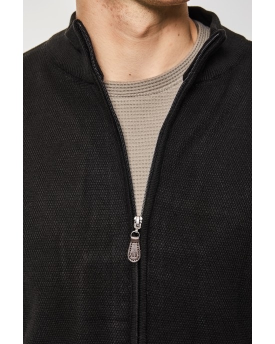 Ζακέτα Πλεκτή Artisti Italiani μαύρη ΠΛΕΚΤΕΣ