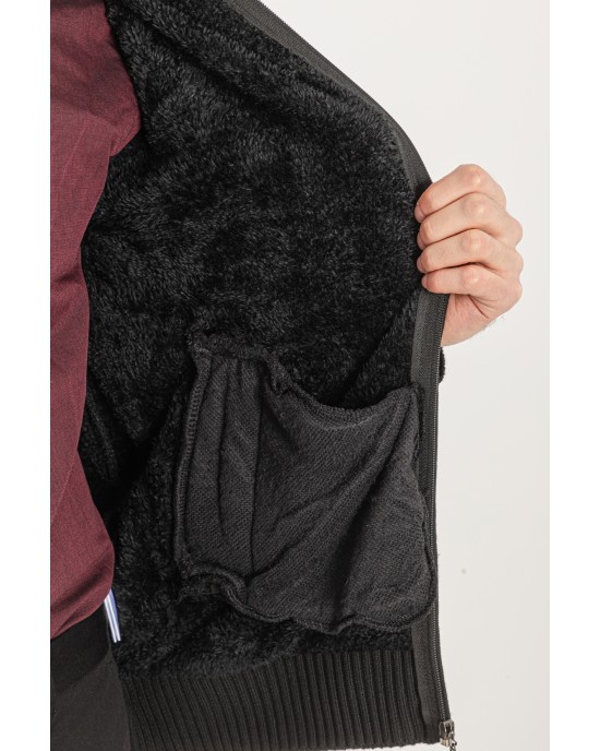 Ζακέτα πλεκτή Lexton μαύρη ΠΛΕΚΤΕΣ