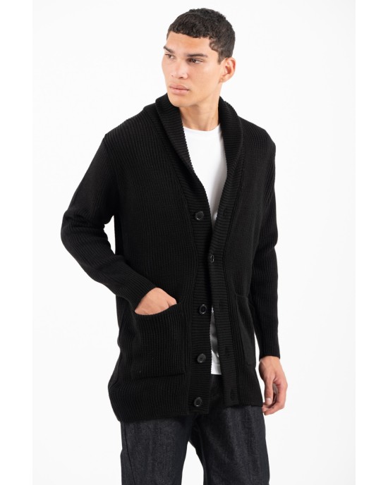 Ζακέτα Vittorio μαύρη ΠΛΕΚΤΕΣ