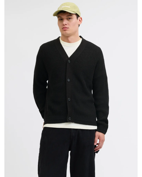 Ζακέτα Jack n Jones μαύρο ΠΛΕΚΤΕΣ