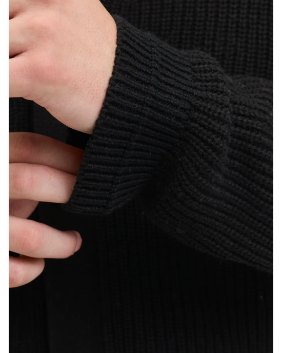 Ζακέτα Jack n Jones μαύρο ΠΛΕΚΤΕΣ