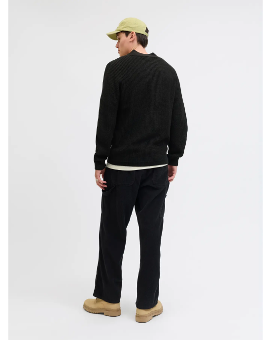 Ζακέτα Jack n Jones μαύρο ΠΛΕΚΤΕΣ