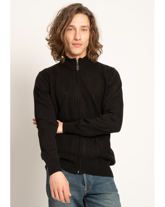 Ζακέτα Vittorio μαύρη ΠΛΕΚΤΕΣ