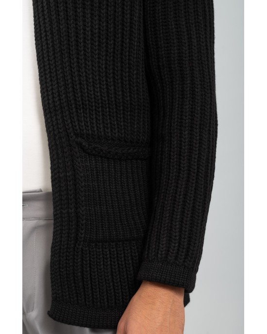 Ζακέτα Vittorio μαύρη ΠΛΕΚΤΕΣ