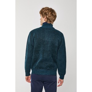 Ζακέτα πλεκτή Lexton πετρόλ