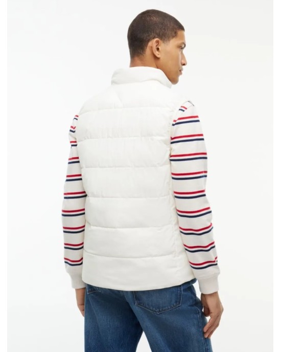 Μπουφάν αμάνικο Tommy Hilfiger άσπρο ΑΜΑΝΙΚΑ ΜΠΟΥΦΑΝ