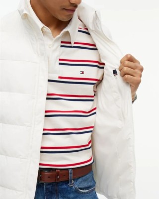 Μπουφάν αμάνικο Tommy Hilfiger άσπρο