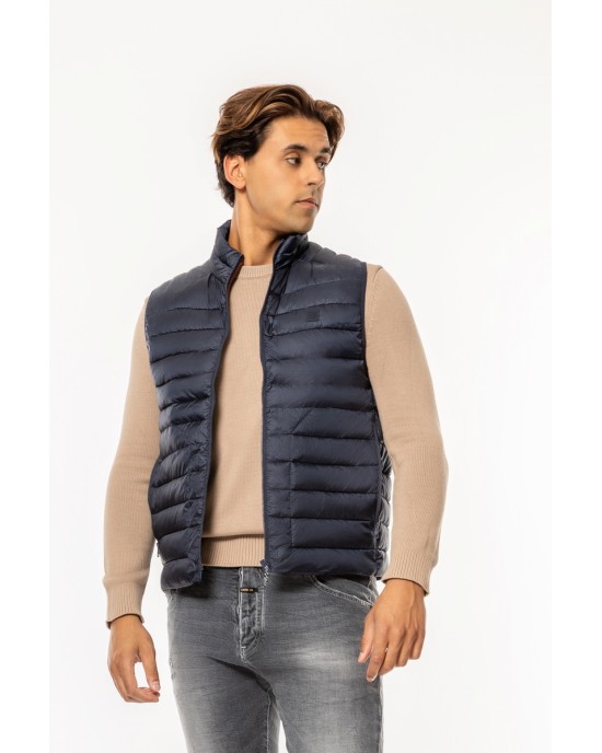 Μπουφάν αμάνικο Jack n Jones μπλε ΑΜΑΝΙΚΑ ΜΠΟΥΦΑΝ