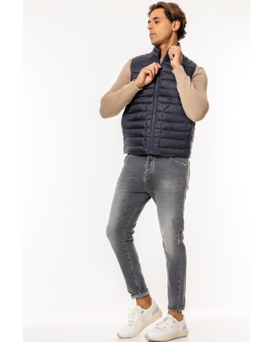 Μπουφάν αμάνικο Jack n Jones μπλε ΑΜΑΝΙΚΑ ΜΠΟΥΦΑΝ