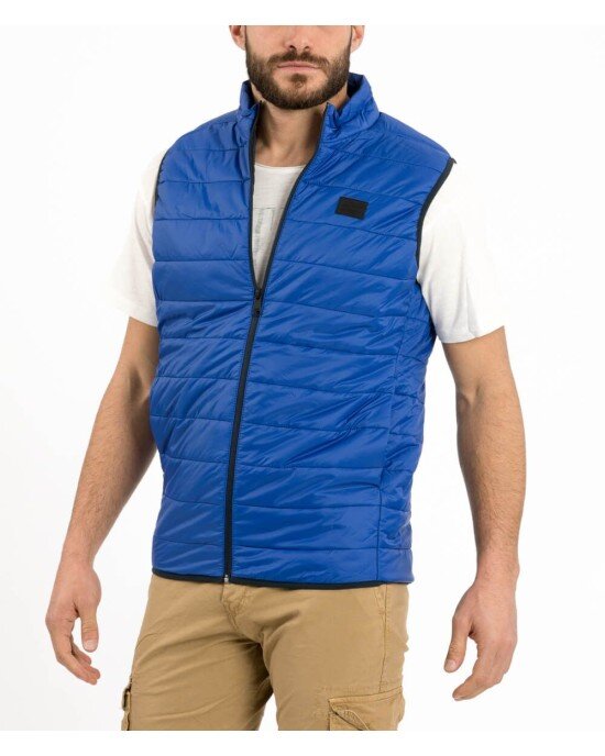 Μπουφάν αμάνικο Jack n Jones σε μπλε απόχρωση Μπουφάν αμάνικο Jack n Jones σε μπλε απόχρωση