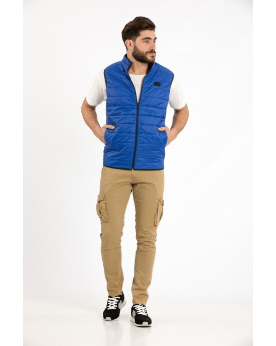 Μπουφάν αμάνικο Jack n Jones σε μπλε απόχρωση Μπουφάν αμάνικο Jack n Jones σε μπλε απόχρωση