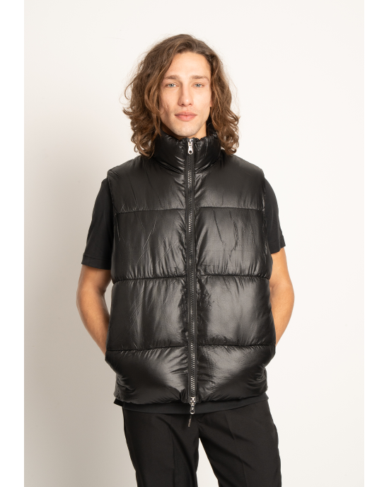 Μπουφάν αμάνικο Jack n Jones μαύρο ΑΜΑΝΙΚΑ ΜΠΟΥΦΑΝ