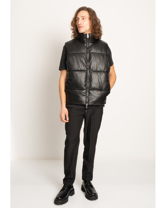 Μπουφάν αμάνικο Jack n Jones μαύρο ΑΜΑΝΙΚΑ ΜΠΟΥΦΑΝ