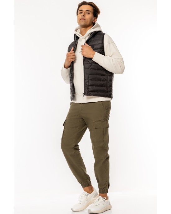 Μπουφάν αμάνικο Jack n Jones μαύρο ΑΜΑΝΙΚΑ ΜΠΟΥΦΑΝ